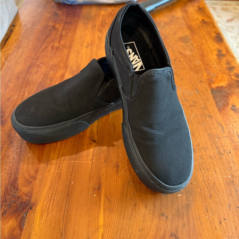 Vans Black Slip-On Sneakers